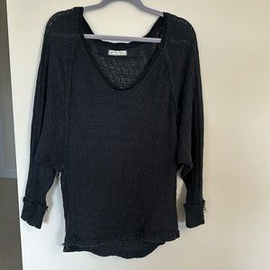 Free People Black Sweater